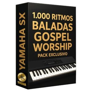 1000 Ritmos Baladas Gospel Worship Yamaha SX