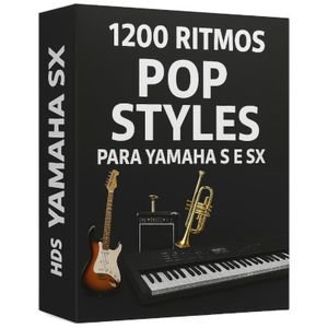 1200 Ritmos Pop Styles Yamaha PSR-S e PSR-SX